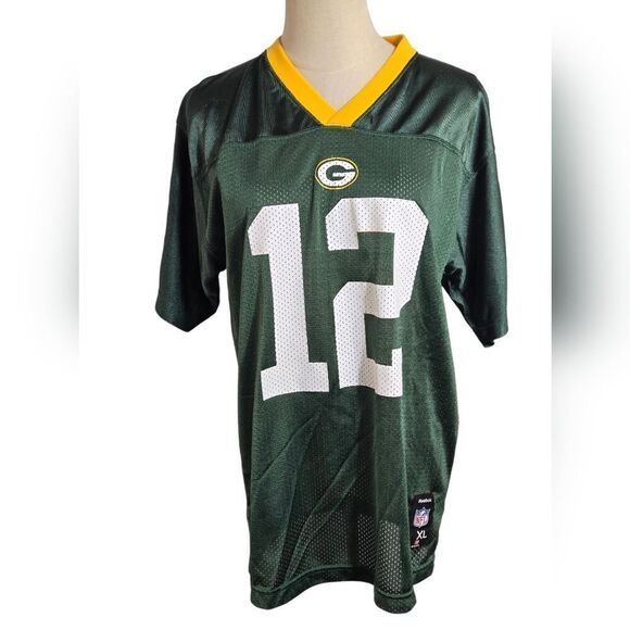Reebok Aaron Rodgers Green Bay Packers Green Jersey - Picture 1 of 7
